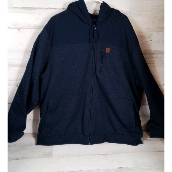 Men's Coleman Fleece Lined Blue Midweight Jacket‎ Size XXL - Picture 1 of 11